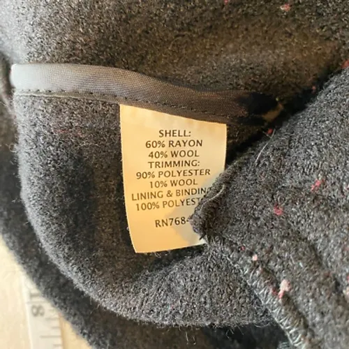 NTCO Nomadic Traders Sweater Vest Women Medium Red Black Plaid Wool Pockets - Image 7