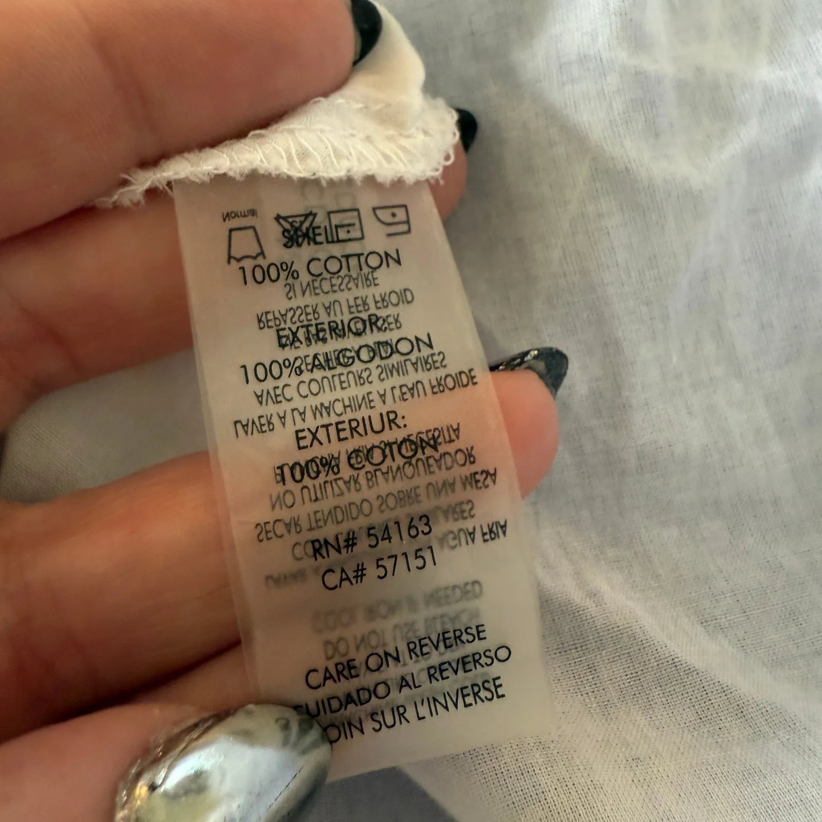 CALVIN KLEIN | Blue and White Cotton Striped Tiered Mock Neck Tie Back Dress | 8 - Image 6