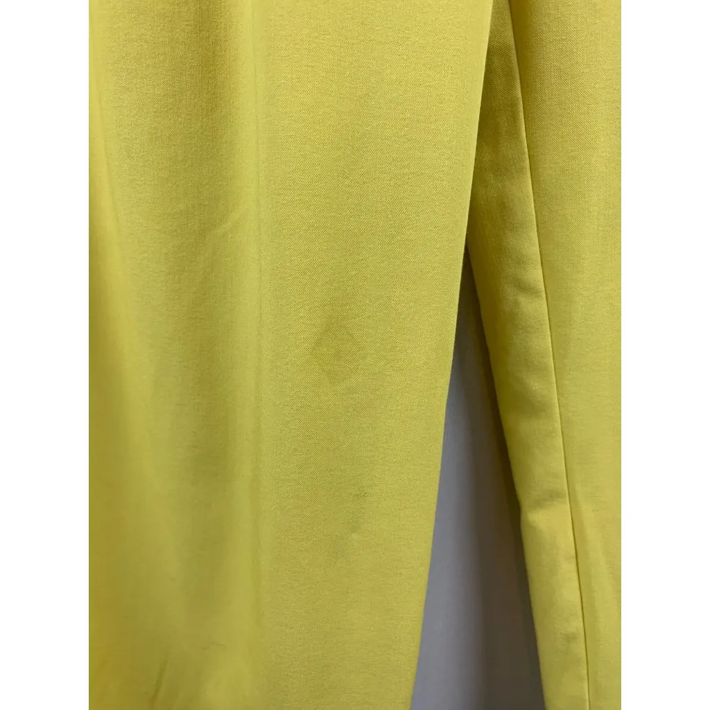 Tanya Taylor Womens Yellow Tailored Pants Size 6 - Image 3