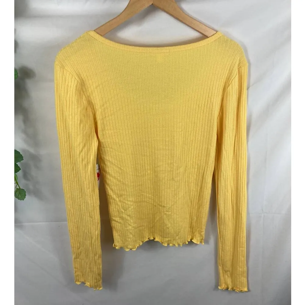 NWT Abound Pointelle Knit Crop Sweater  S - Image 5
