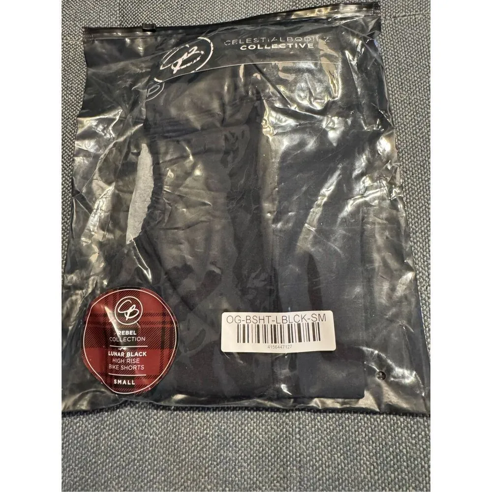 Celestial Bodiez NWT OG High Rise Bike Short in ‘Lunar Black’ Size Small Black - Image 4