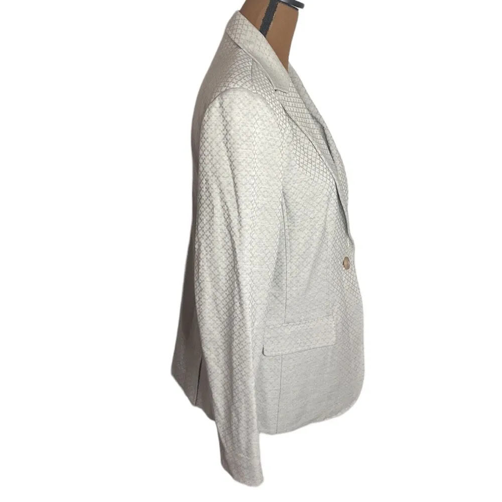 Peace of Cloth Geo print stretch one button blazer made in New York size 10 - Image 3