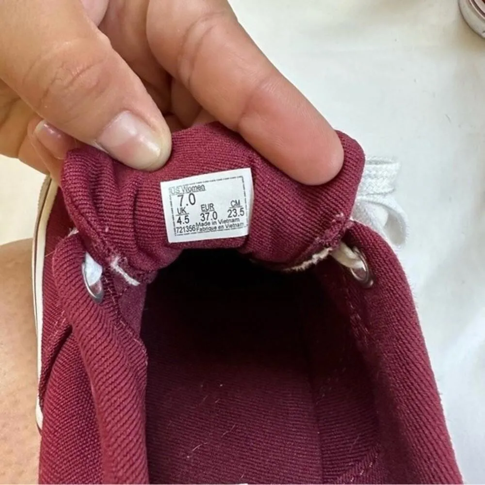 Vans Authentic low top Maroon shoes - Image 4