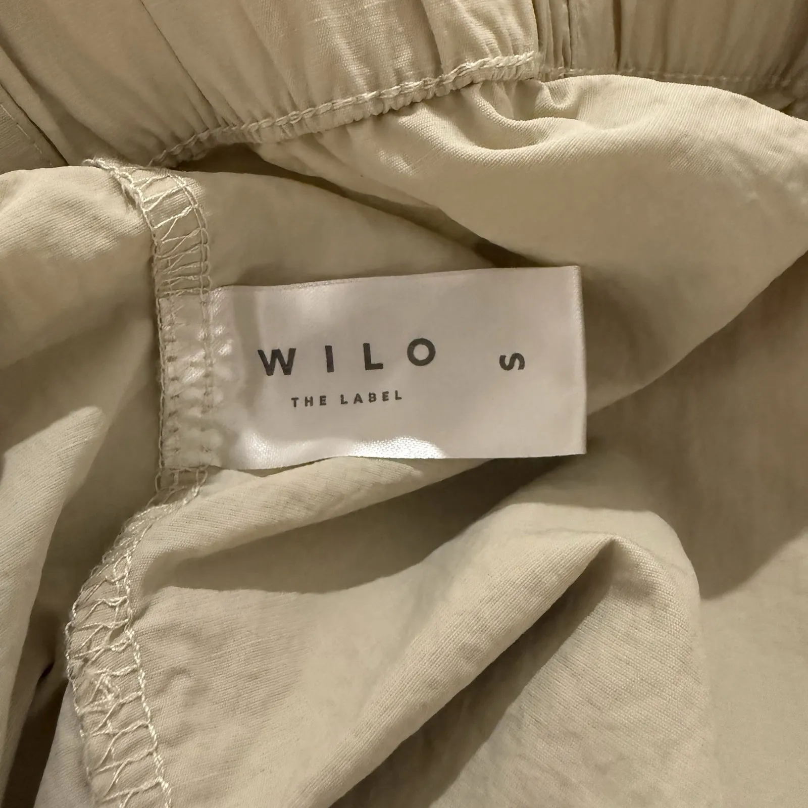 Wilo The Label Anthropologie Parachute‎ Fly Cargo Pants Womens Small Beige Tan - Image 6
