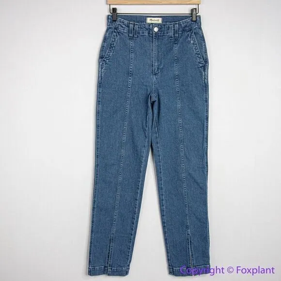 NEW‎ Madewell Perfect Vintage Jean in Medium Indigo Wash: Seamed Edition, 26 - Image 4