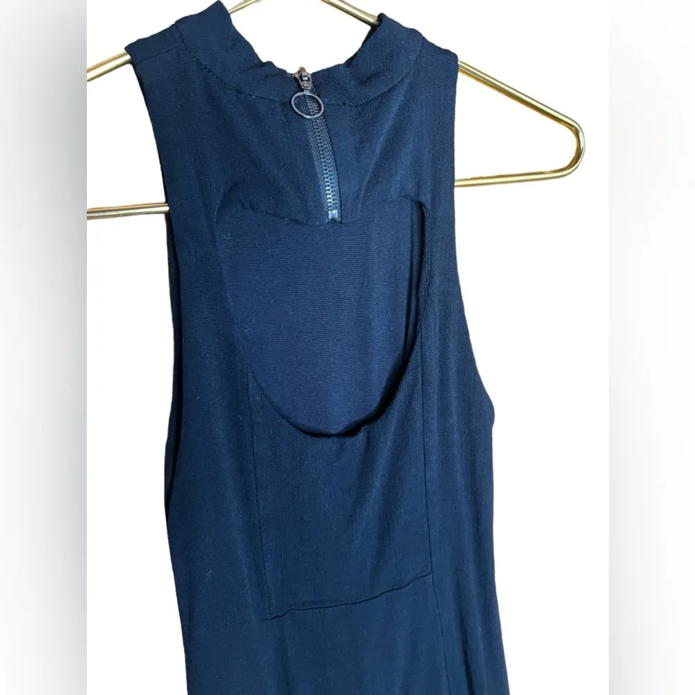 Free People Little Black Dress Cocktail with Open Keyhole Back and Zipper XS - Image 8