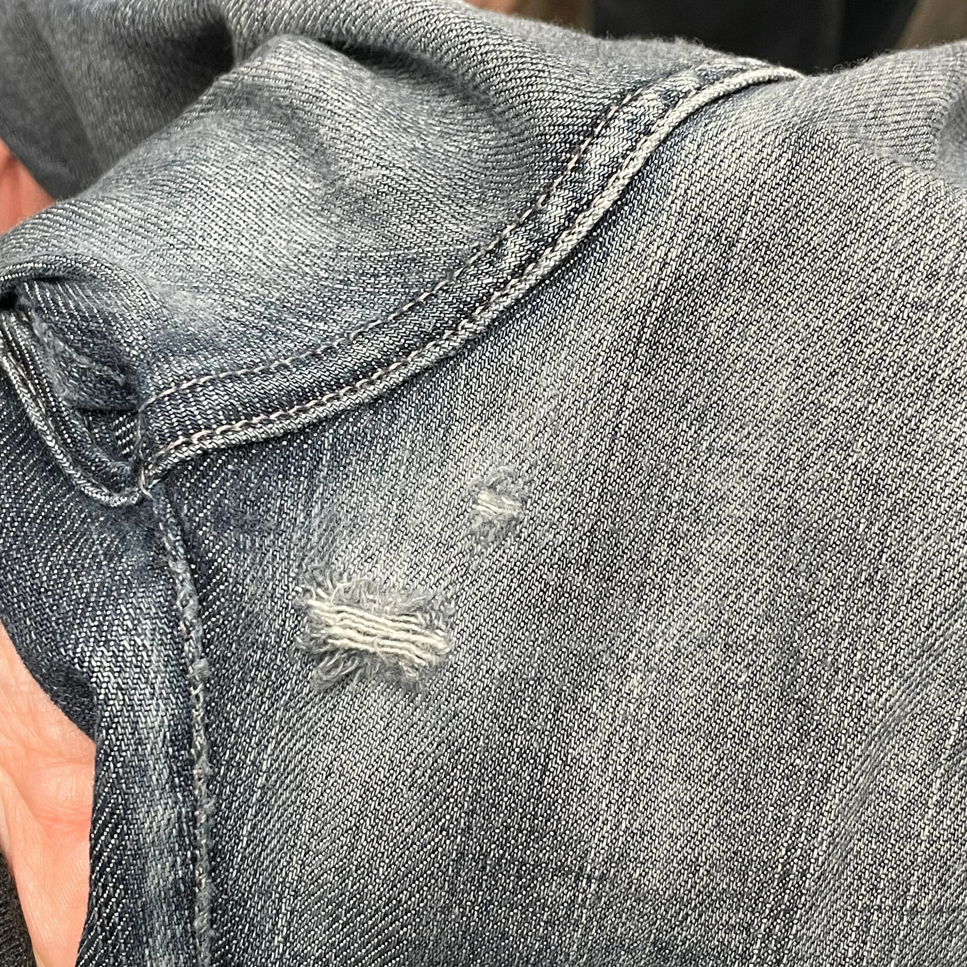 Bootcut Faded Jeans With Pink Stitching on Back Pockets Size 29 - Image 7