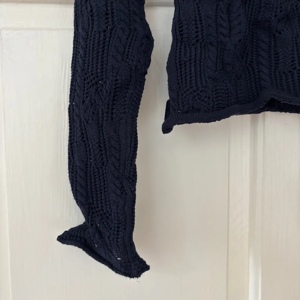 Ulla Johnson Celeste Sweater Midnight Popcorn Navy Blue Knit Pullover Size Small - Image 7