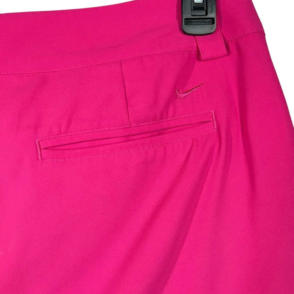 Nike Golf SZ 10 Tour Performance Skort Dri-Fit Brief Stretch Pocket Zip-Fly Pink - Image 5