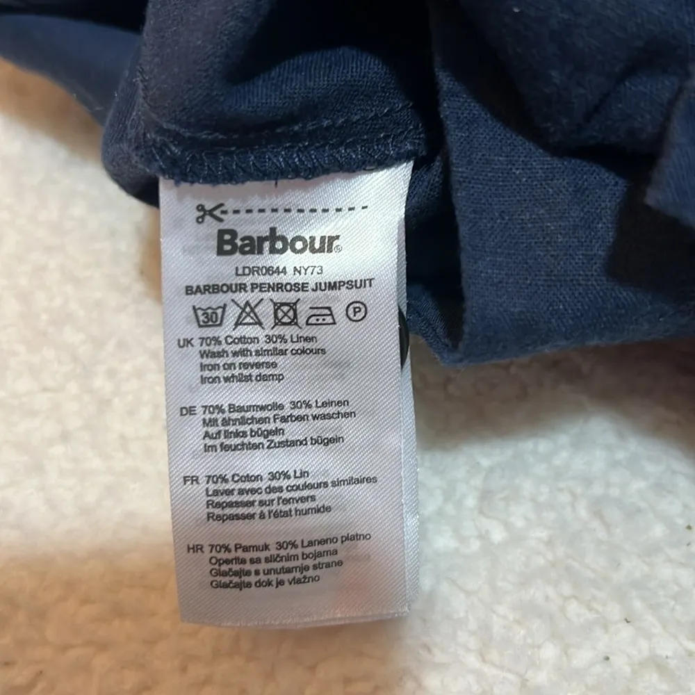 Barbour linen blend jumpsuit Size 4 - Image 8