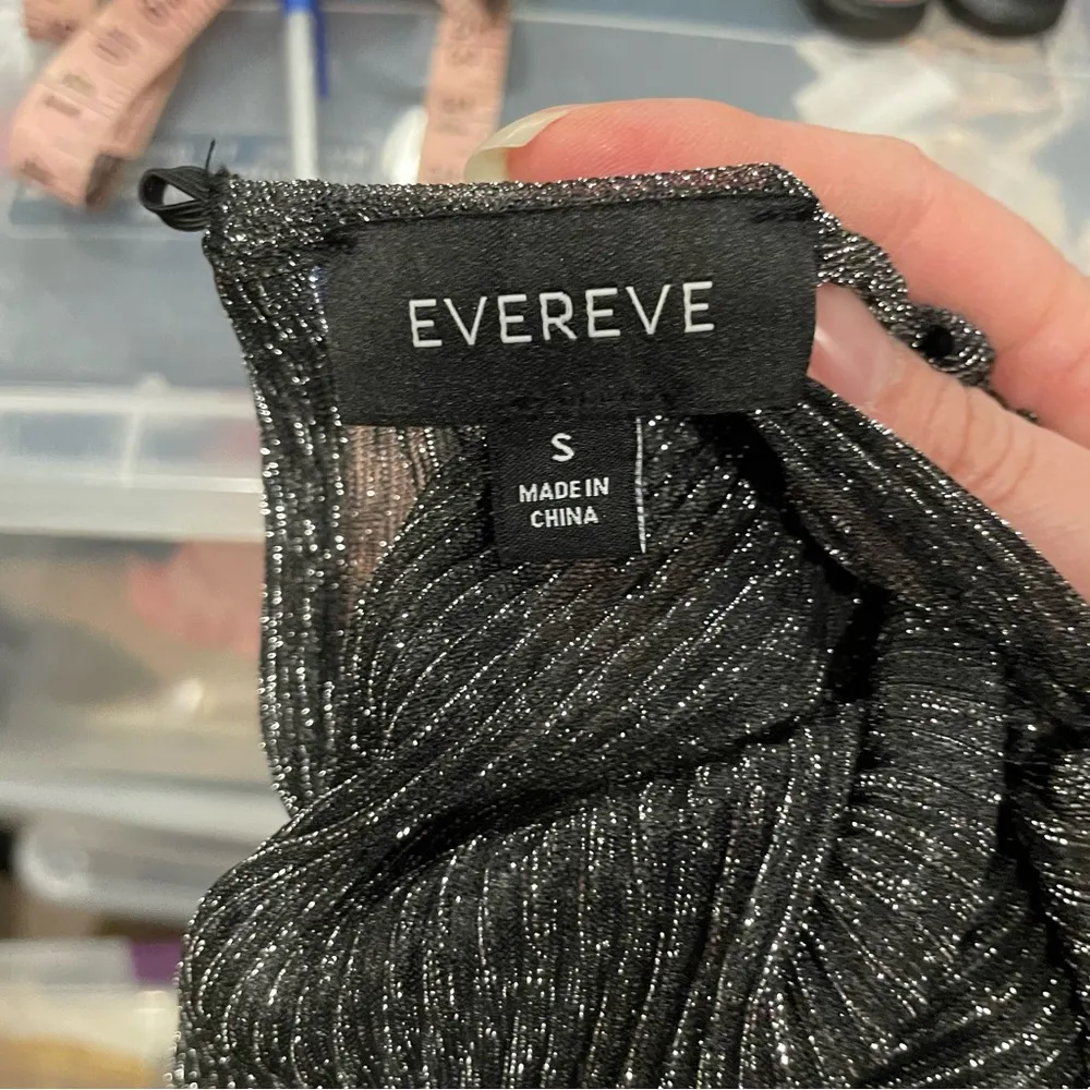 Metallic mesh fairy mermaid whimsigoth sheer blouse ruffle elastic cuffs ribbed - Image 7