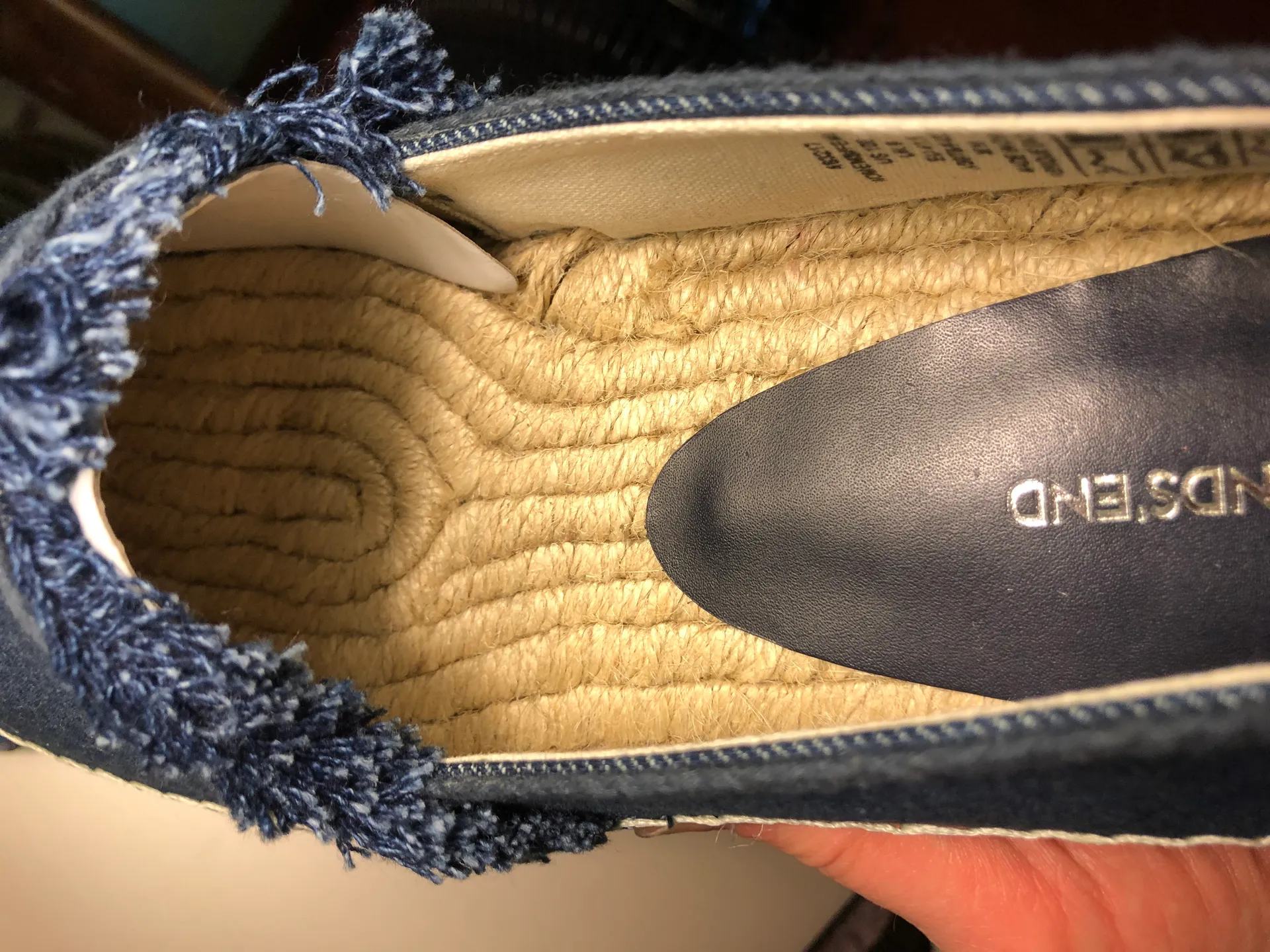 Lands'End Women's new jeans moccasins.  Size 41.$30 - Image 6