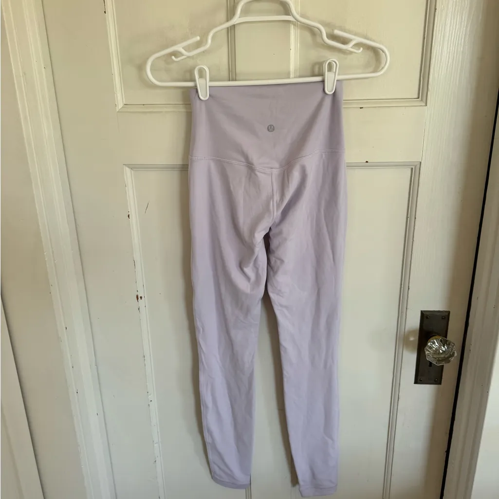Lululemon Align High Rise pant 28” size 4. Light lavender/silver color - Image 2