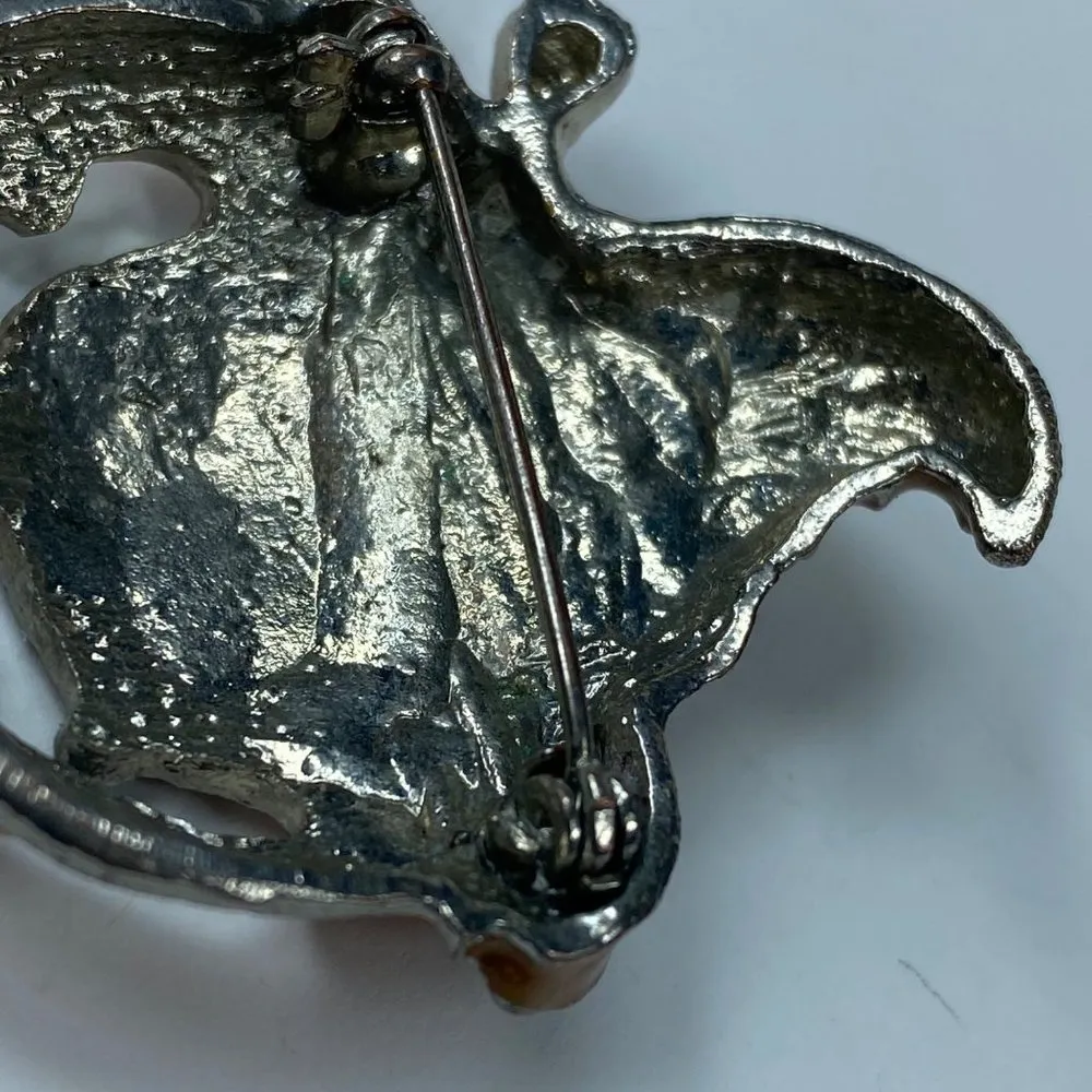 Halloween Orange Pumpkin Scarecrow Hat Jacko lantern Pin Brooch Jewelry - Image 9