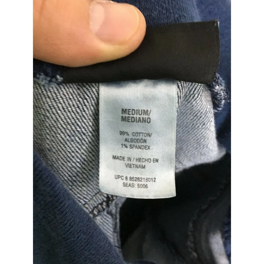 New Additions Maternity Jeans Medium 34 X 30 Belly Band Straight Leg Stretch Blue Size undefined - Image 5