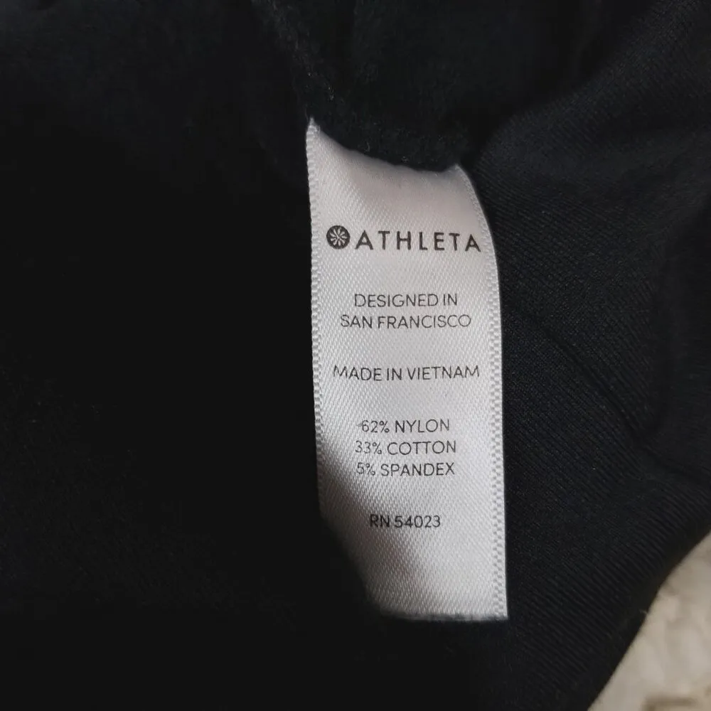 Athleta Long Sleeve Sweatshirt Dress Black Sz Medium - Image 8