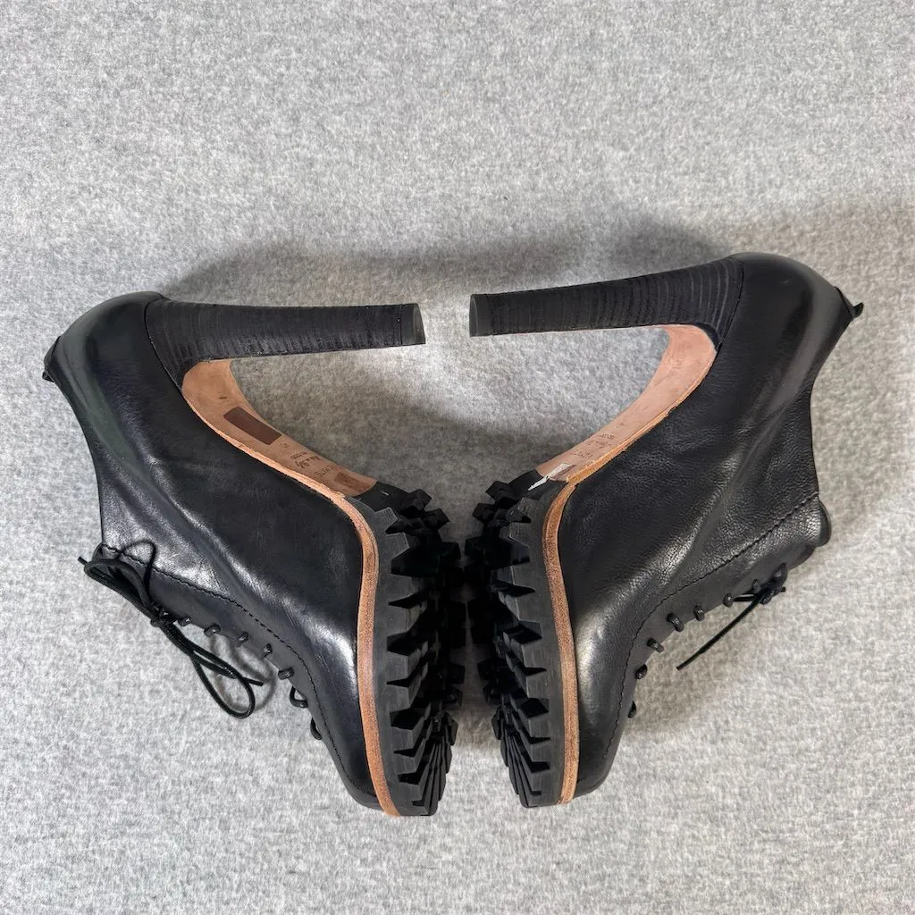 Vic Matie Women's Black Leather Lace - Image 7