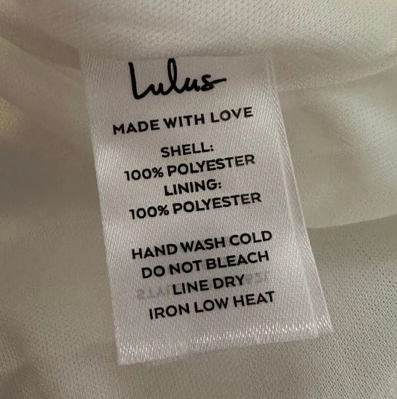 Lulu’s Regal Cutie white satin bubble hem mini dress size L NWT - Image 8