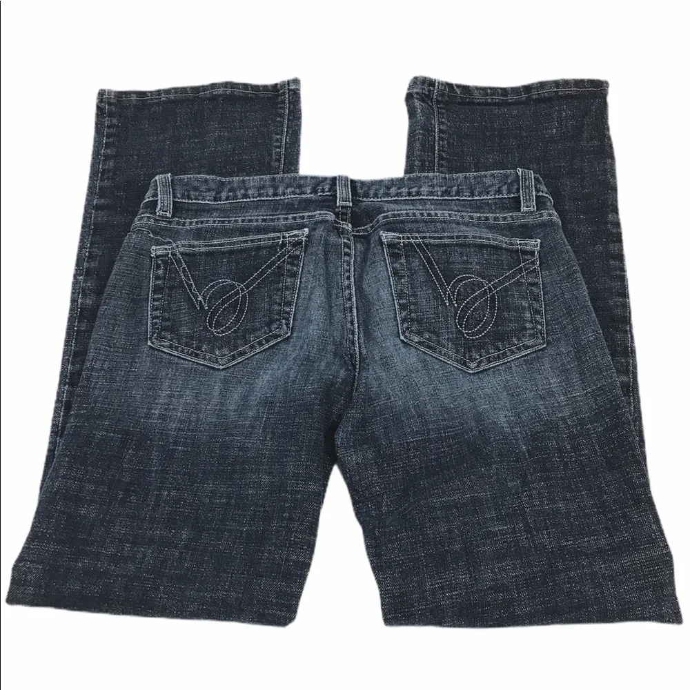 Bebe Carmen 5 Pocket Bootcut Jeans, Blue, 29 - Image 4