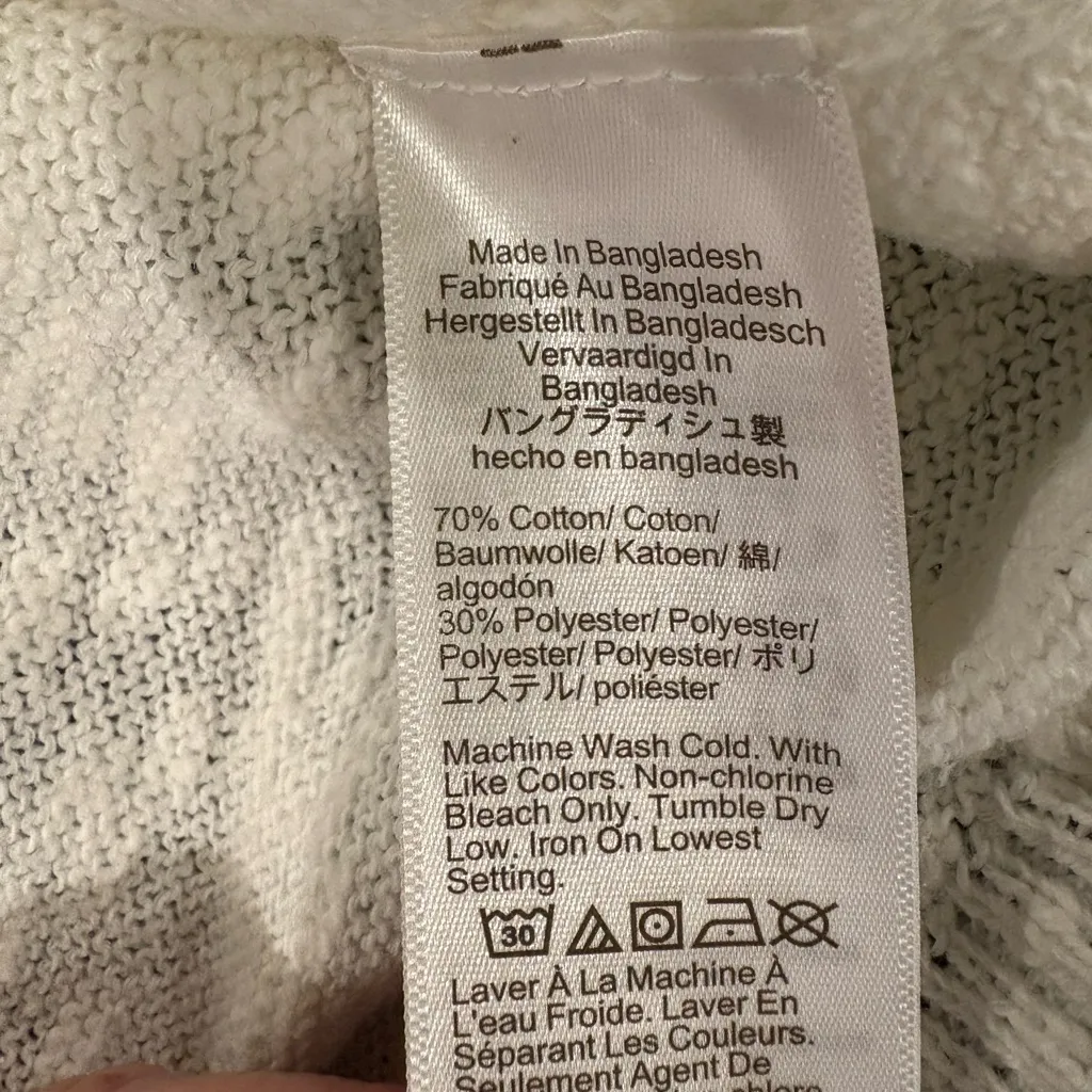 J.crew lemon beach pullover sweater top white sz M - Image 5