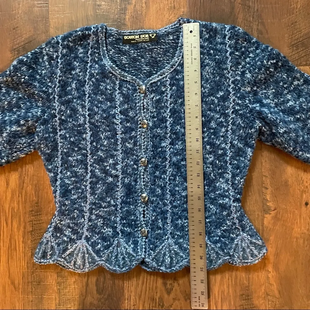Handknit sweater in a superior quality wool blend yarn Size undefined - Image 10