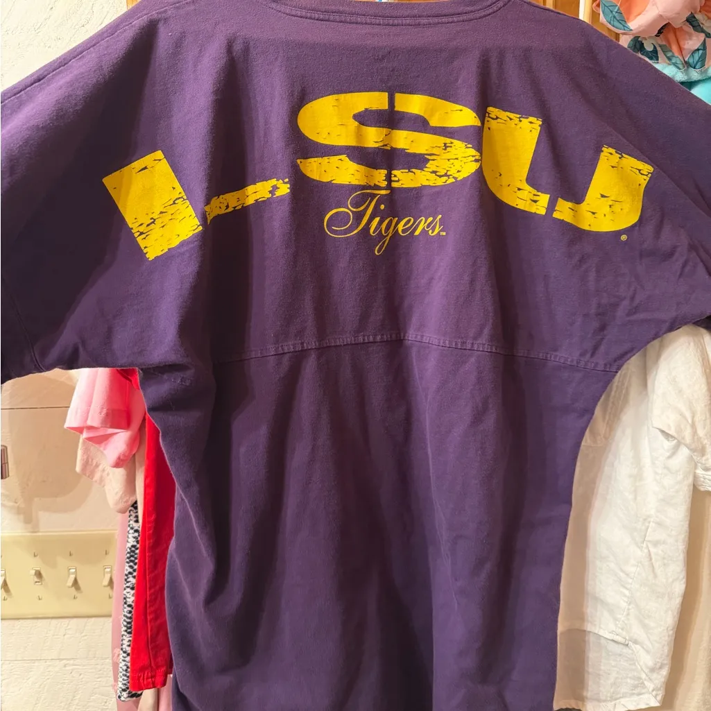 LSU Tigers Fanatics Purple Long Sleeve Tee - Image 2