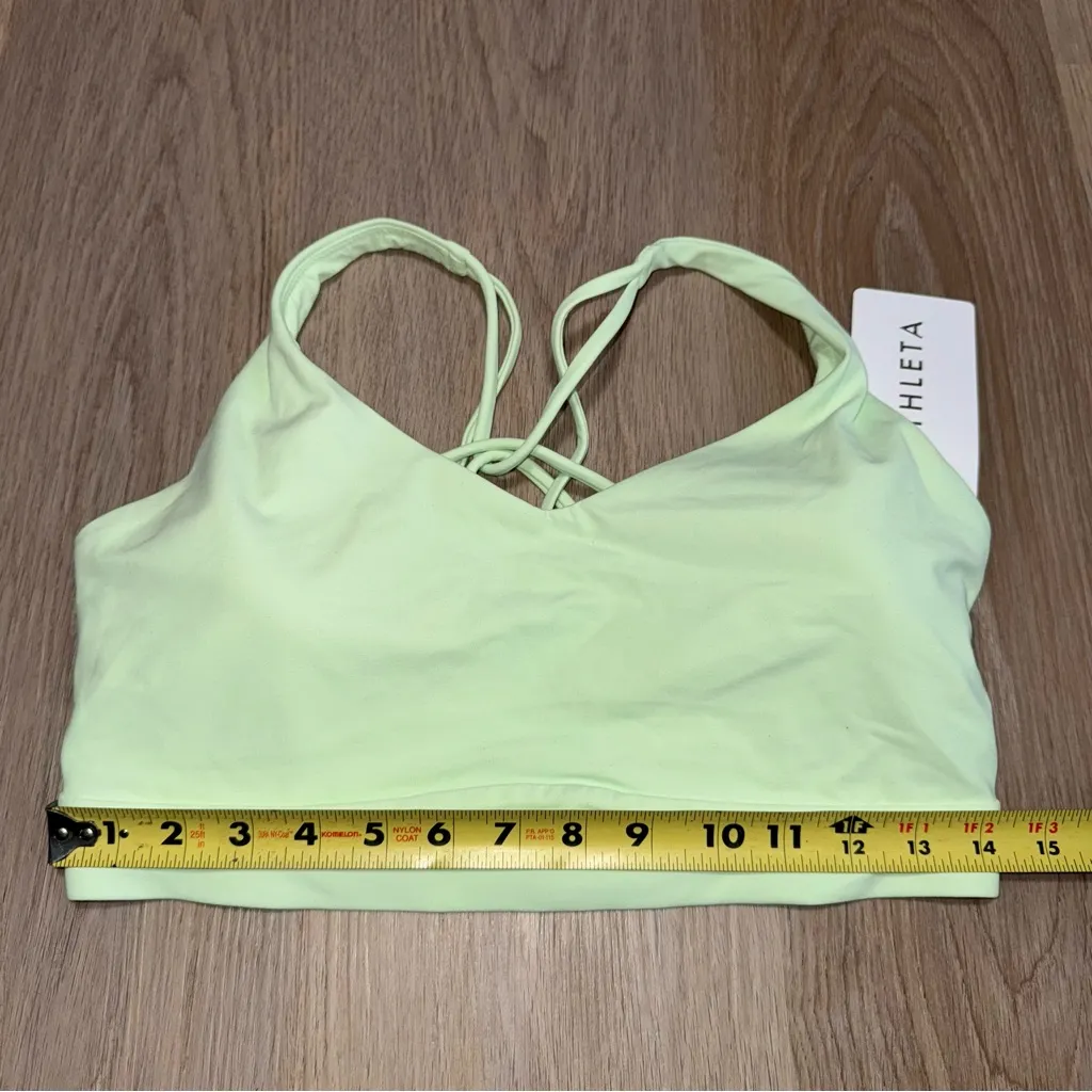 Athleta NWT  Light Green Solace Bra - Size Large - Best for D-DD+ - Image 6