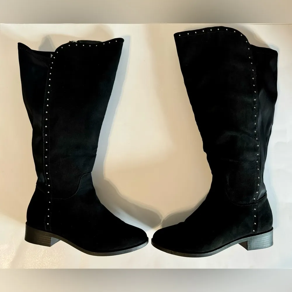 Dream Cloud Studded Tall Boots Black Size 7 NWT - Image 5