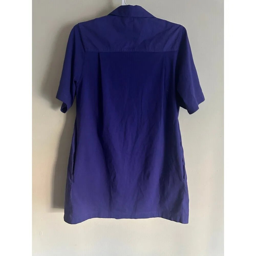 COS Women's Collared Shirt Dress With Pockets Short Sleeves XS - Image 2
