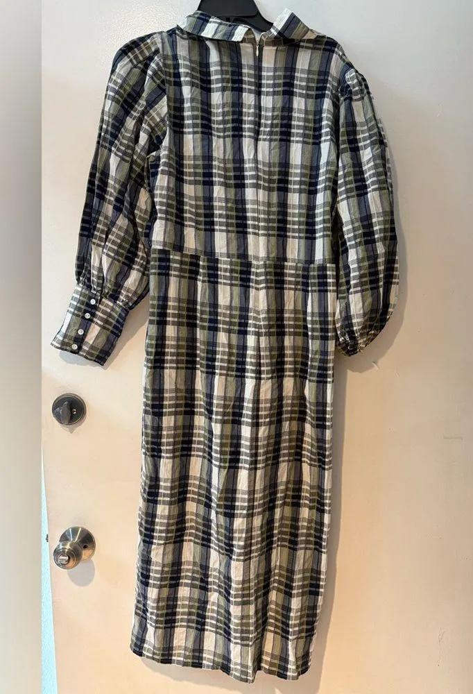Veronica Beard Copelyn plaid cotton-blend shirt dress - Image 5