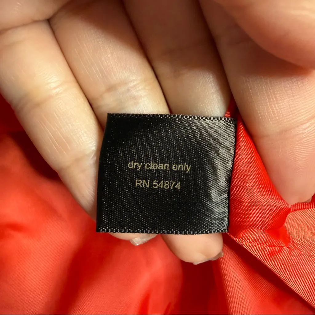 NWT The Limited Red Wool Blend Double Breasted Cropped Jacket Size XS - Image 4