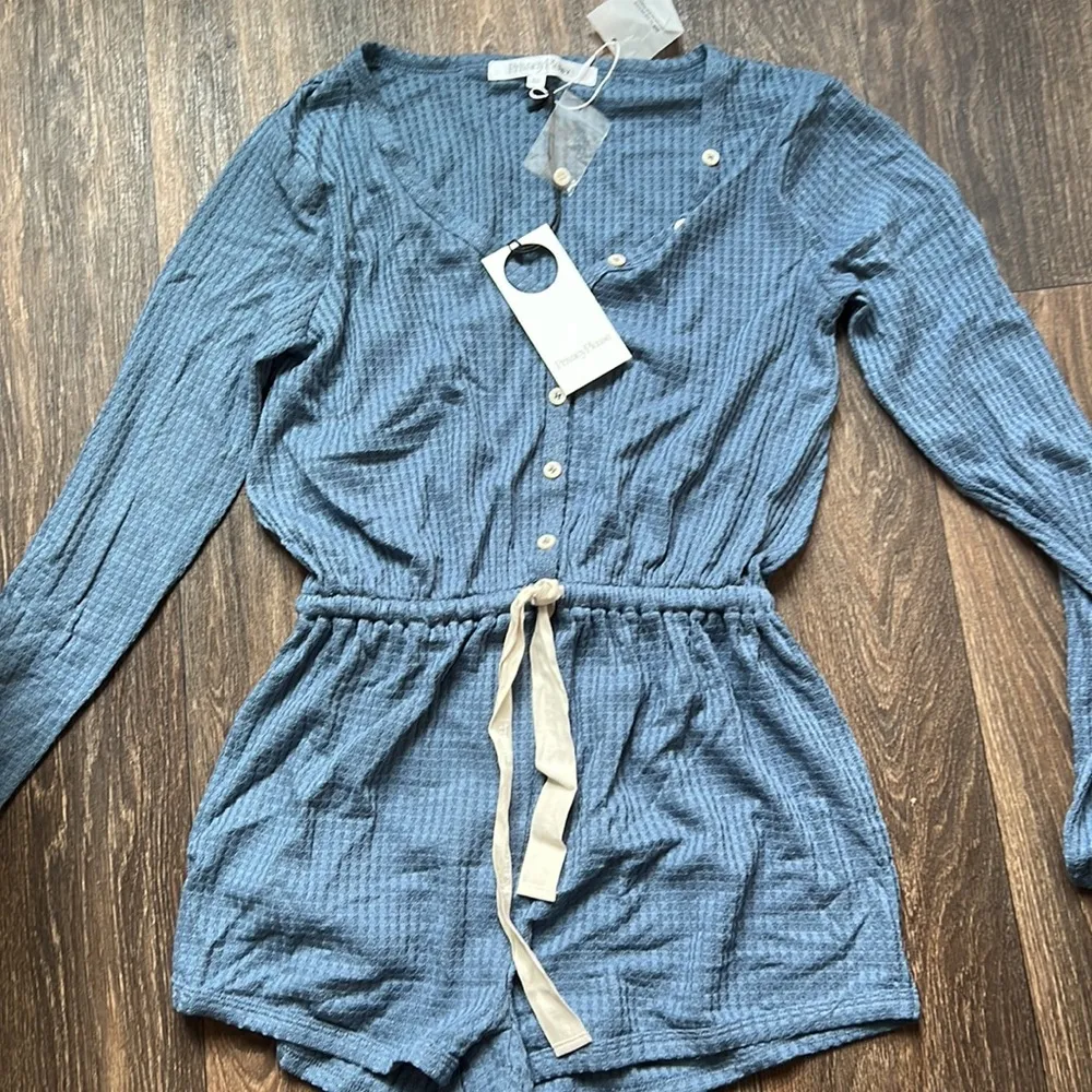 Celine Romper in Navy - Image 5