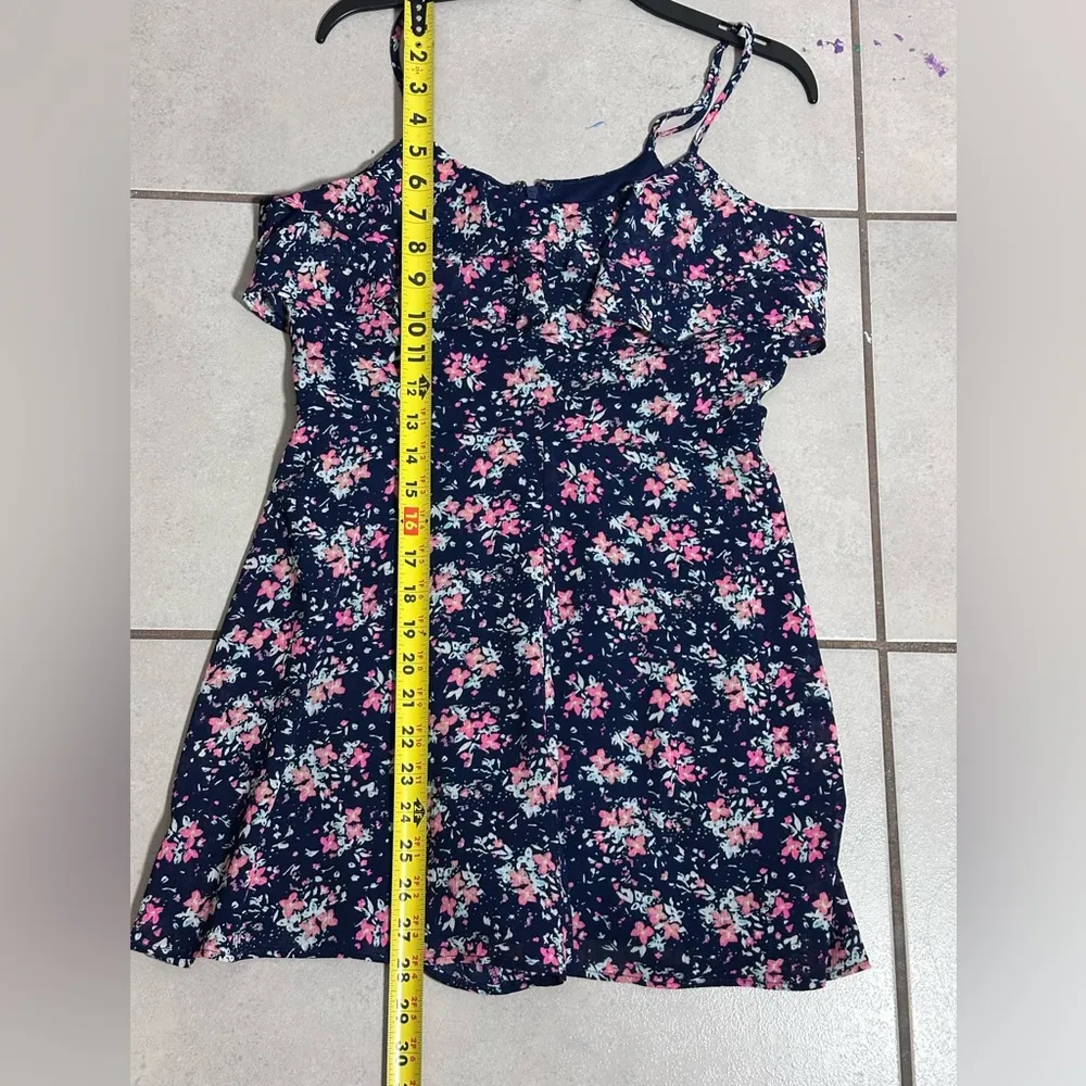 Candie’s Women Summer‎ Romper Blue Floral size 5 - Image 7