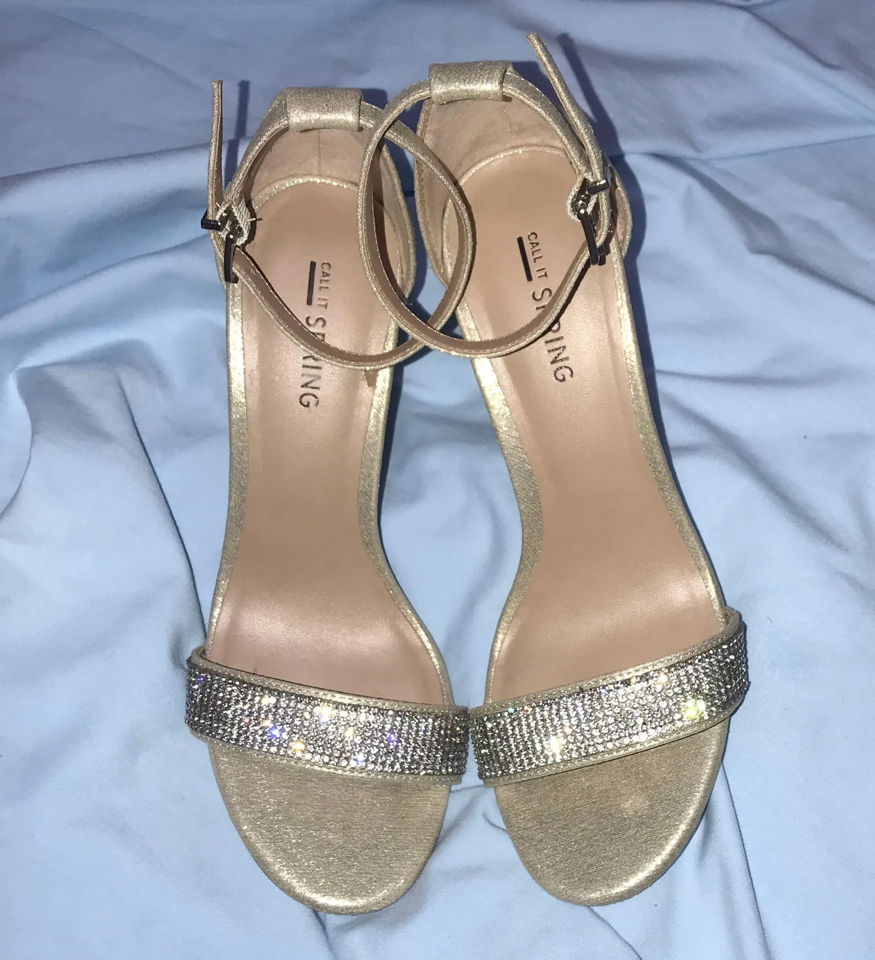 Gold Rhinestone Heels - Image 2