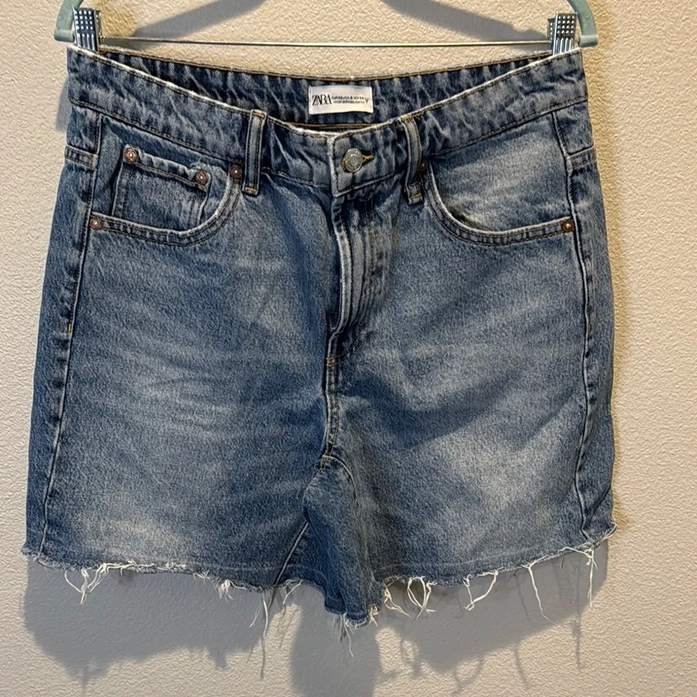 Women's Blue Denim Shorts - Image 3
