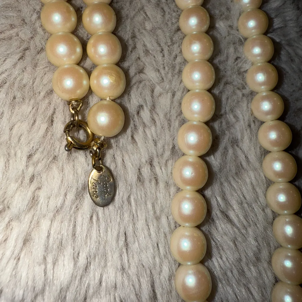 Park Lane Ivory Freshwater Pearl Necklace‎ Parklane 12” - Image 4