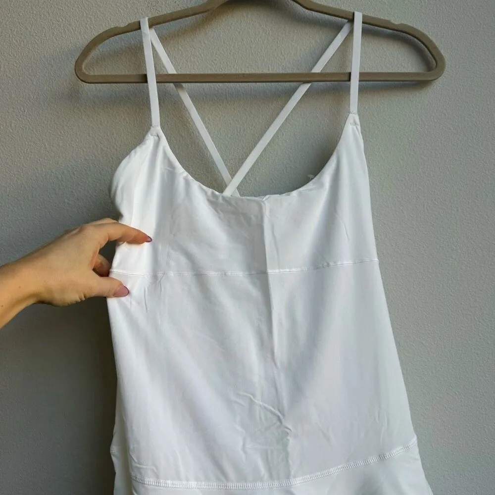 NWT Aerie Maggie White Ruffle Athletic Tennis Dress Built In Shorts Size Small - Image 4