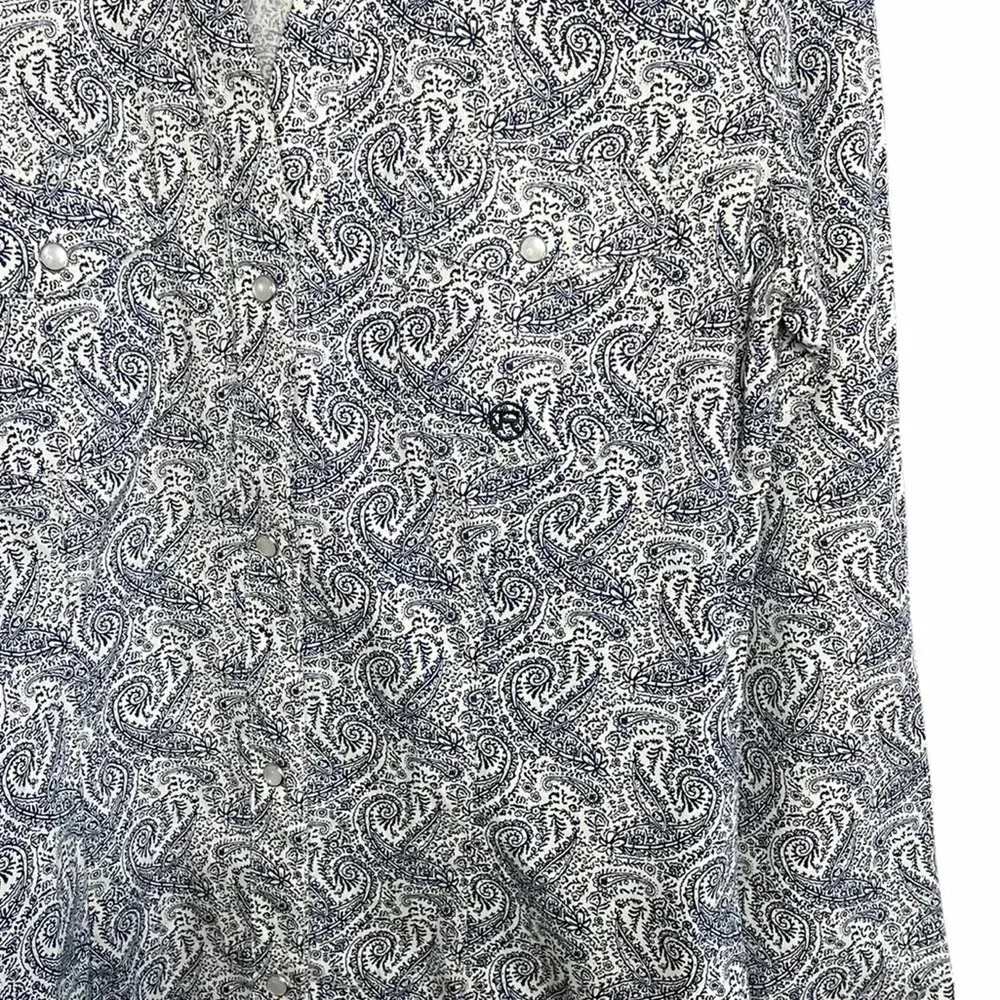 Roper Women’s Pearl Snap Long Sleeve Shirt Size S White - Image 4