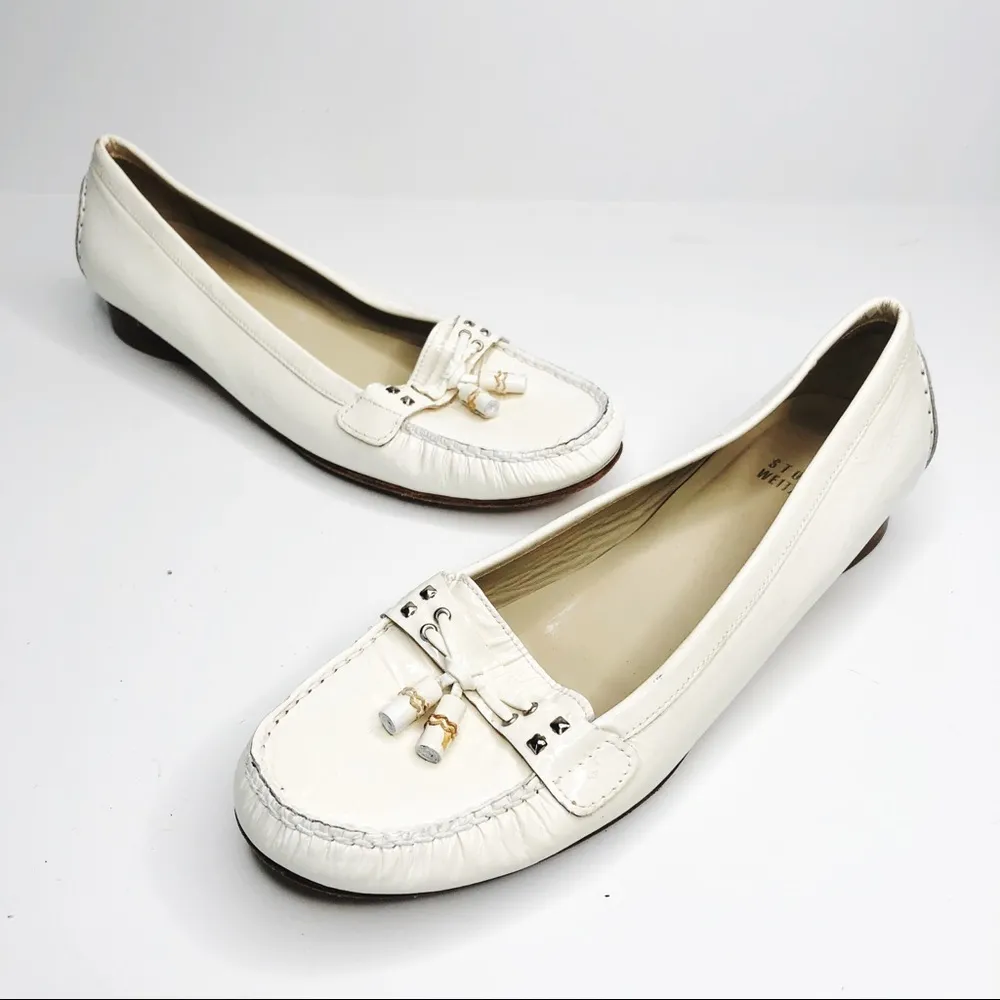 STUART WEITZMAN | White Patent Leather Loafers - Image 51