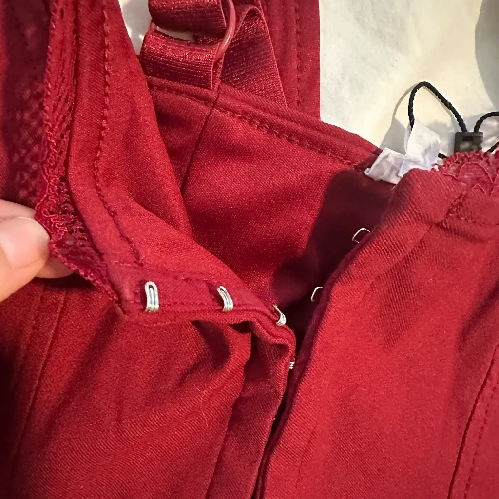 Garage Burgundy Lace-Trimmed Top - Image 3