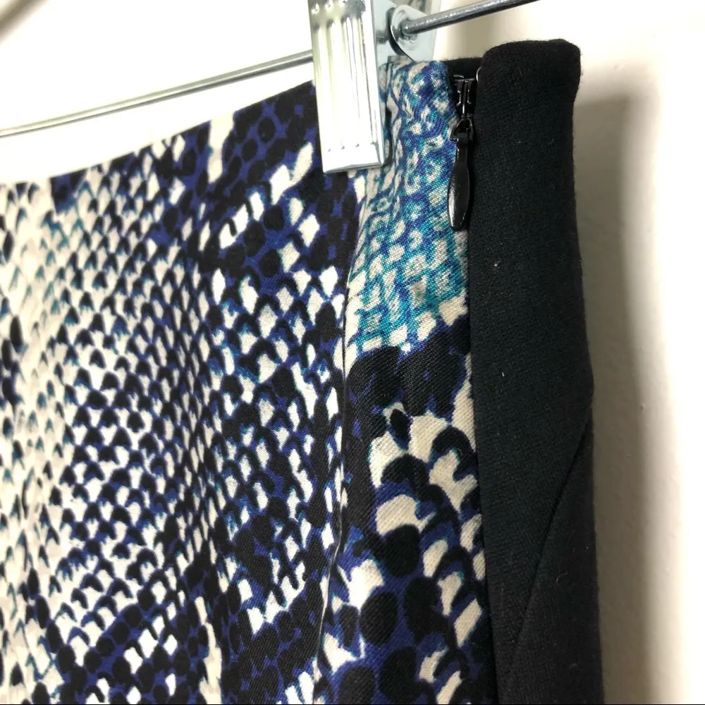 Diane Von Furstenberg Python Print Pencil Skirt Black - Image 3