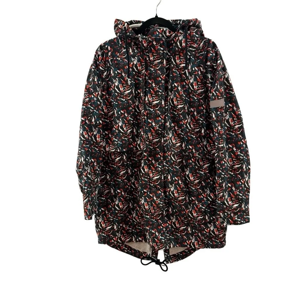 New Superdry Adventurer Parka Coat Women's‎ Size Large Blue Black White Orange - Image 4