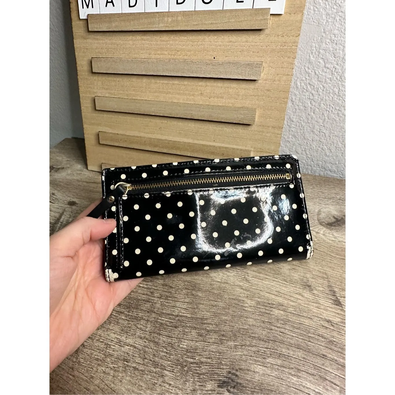 Kate Spade Stacy Camden Avenue Polka Dot Wallet - Image 5