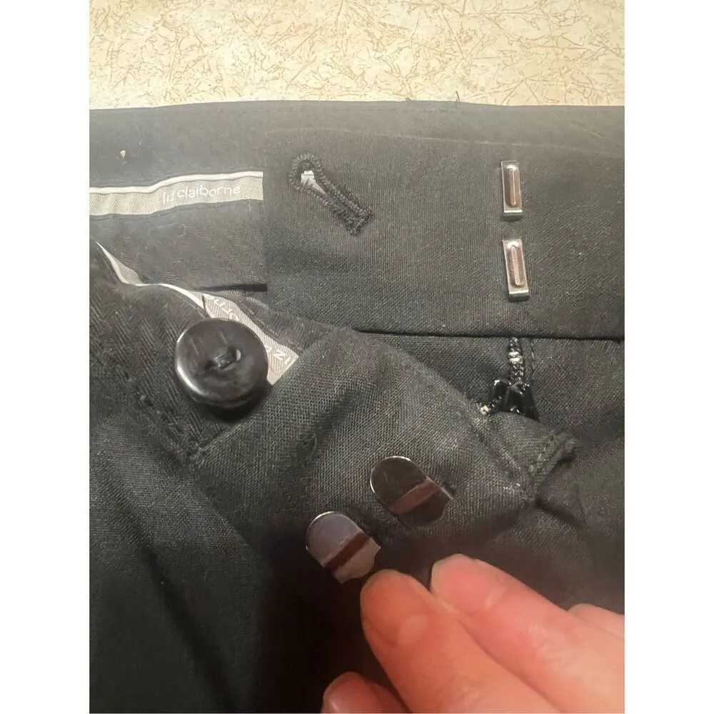 Liz Claiborne Audra Black/Wide Leg Pants Sz 14 NWT - Image 5