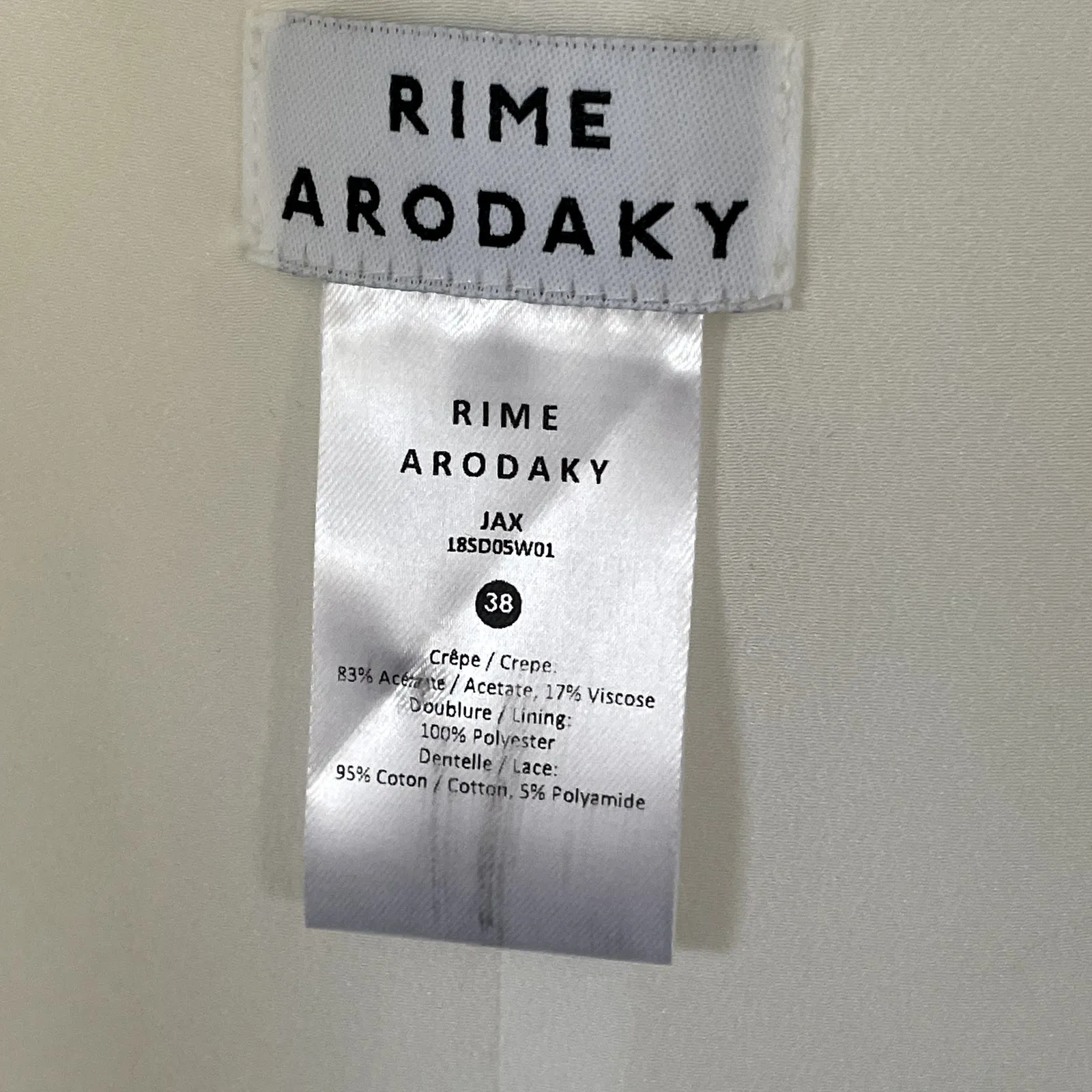 Rime Arodaky Jax Mini Dress Belted Lace Trimmed Crepe Wrap White Size US 6 FR 38 - Image 13