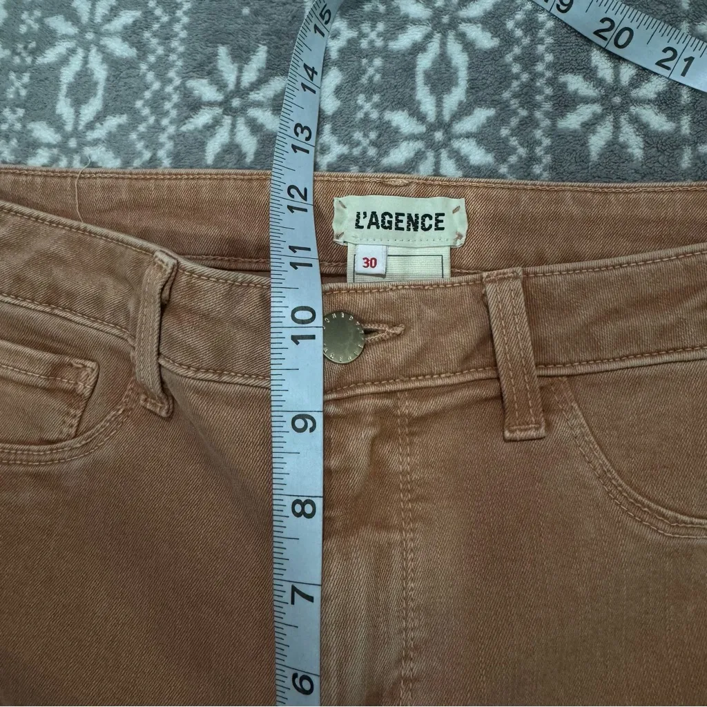 NWOT L'agence Margot High Rise Skinny In‎ Terracotta Wash Size 30 - Image 10
