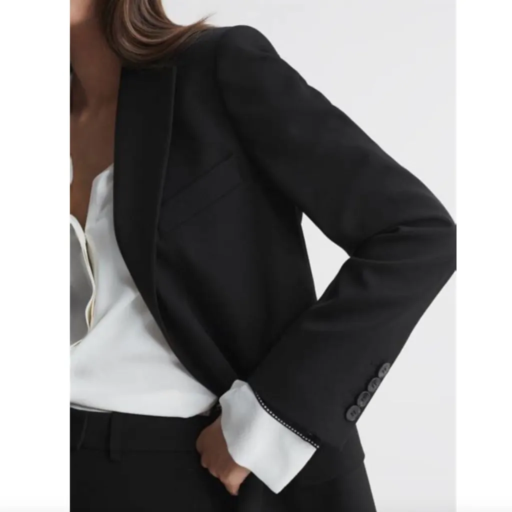 Reiss Alia Oversized Wool-Blend Blazer - Image 2