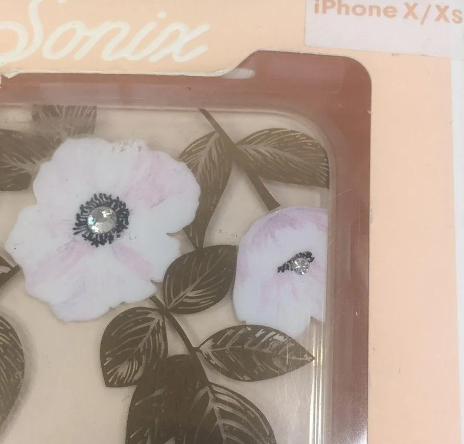 New Sonix Clear Flower Gem Slim Case iphone X/Xs - Image 2