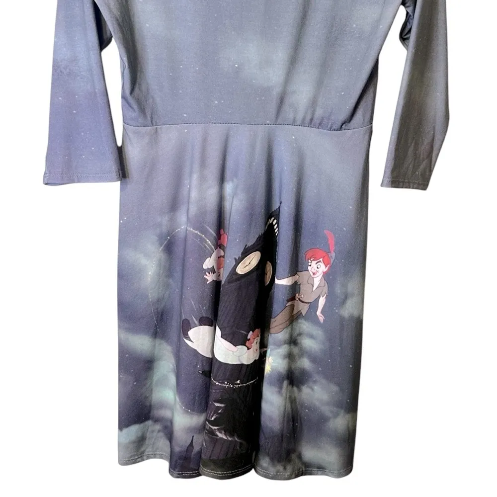 Disney Peter Pan Flying Scene Skater Dress Hot Topic‎ NWT Women Medium #11045044 - Image 8