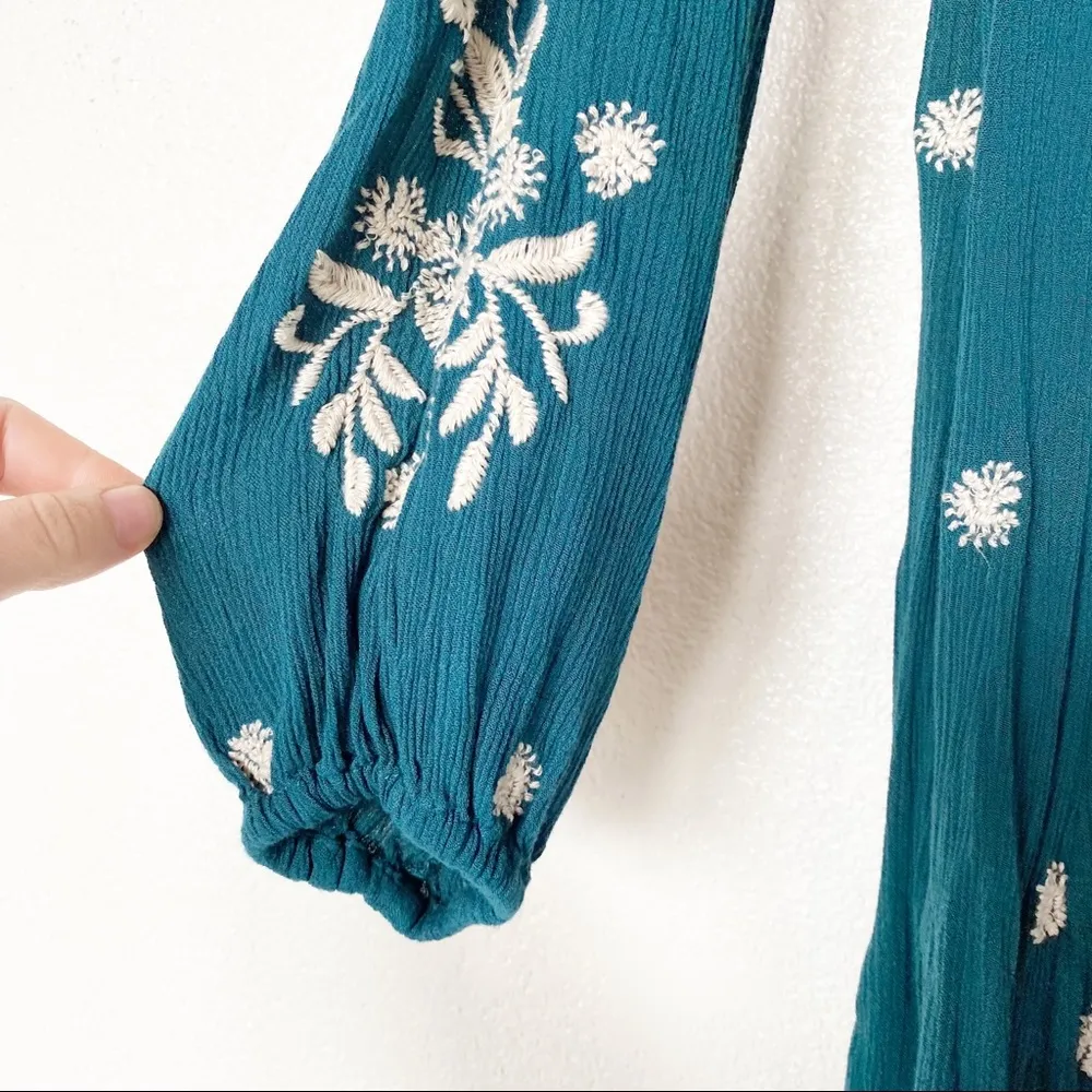 Free People Sweet Tennessee Embroidered Mini Dress Size XS - Image 8